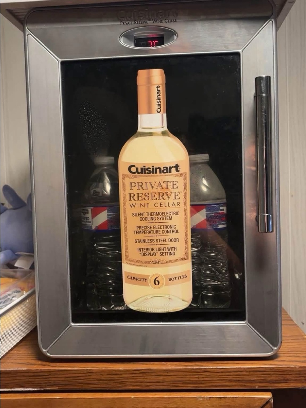 Cuisinart Stainless Steel Wine Cooler - Black and Silver